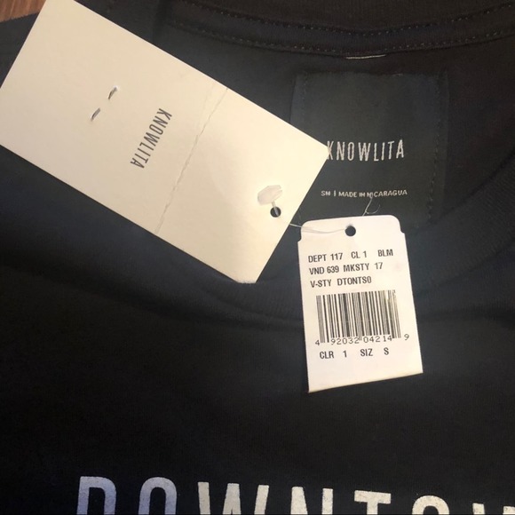 Knowlita Downtown or Nowhere NYC Blavk T-shirt Size Small Ships Same Day - Picture 4 of 6
